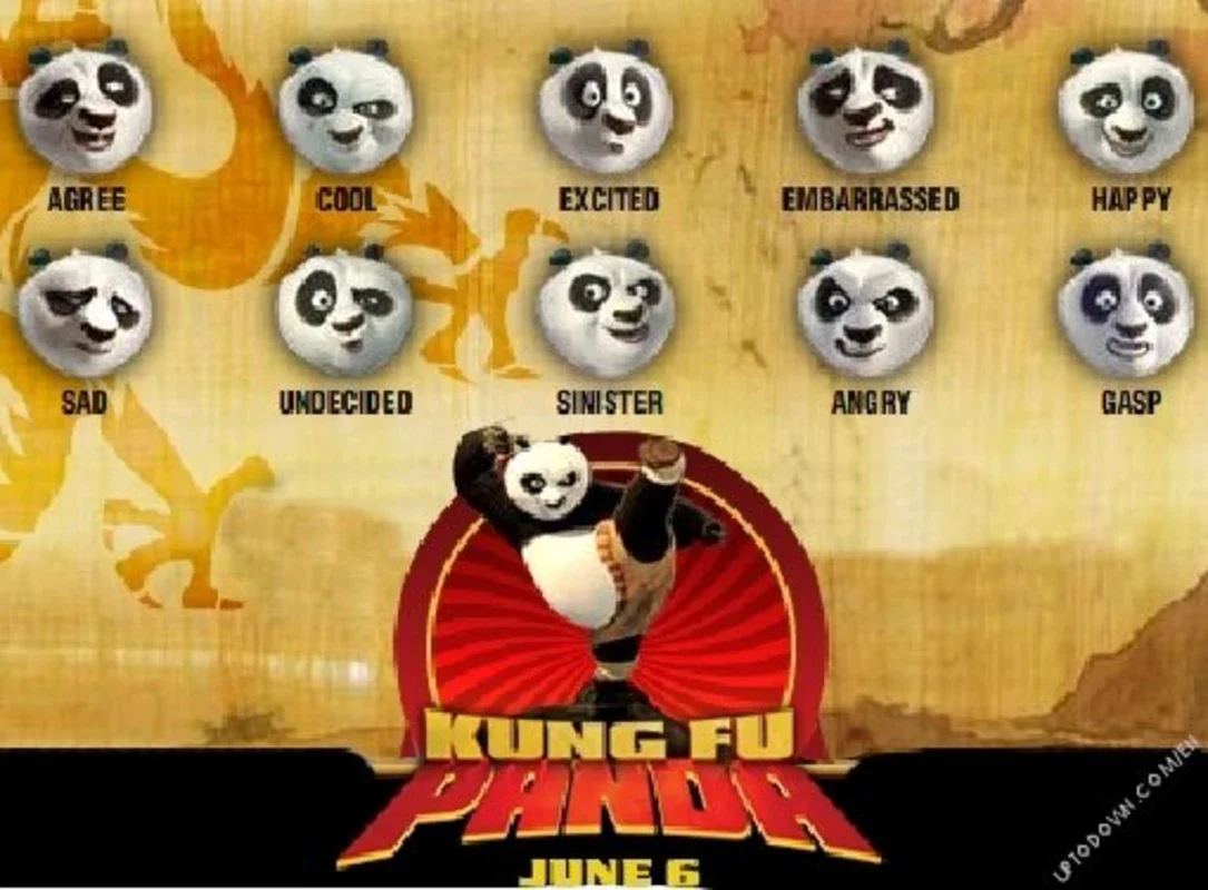 Kung Fu Panda emoticons for Windows - Free Download