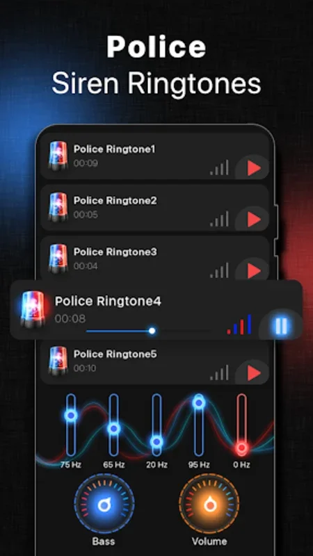 Loud Police Siren Police Light for Android - Realistic Simulation