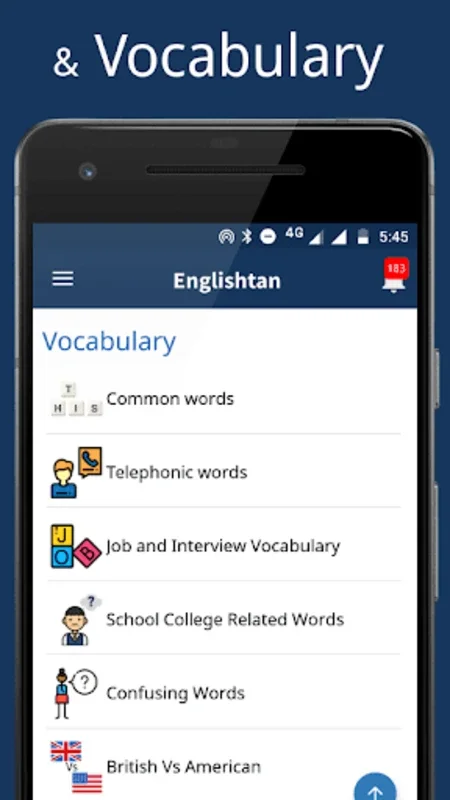 Englishtan for Android - Master English Skills