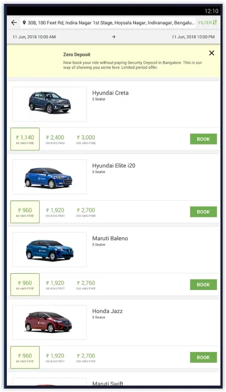 Zoomcar for Android - Find Best Rental Car Deals