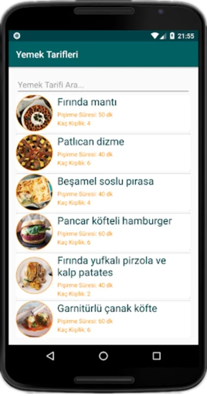 İnternetsiz Yemek Tarifleri (Y for Android - Culinary Convenience