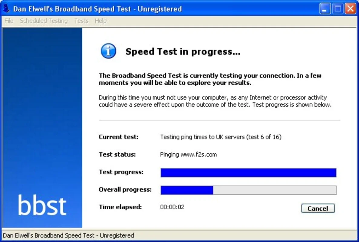 Dan Elwells Broadband Speed Test for Windows - Free and Easy to Use