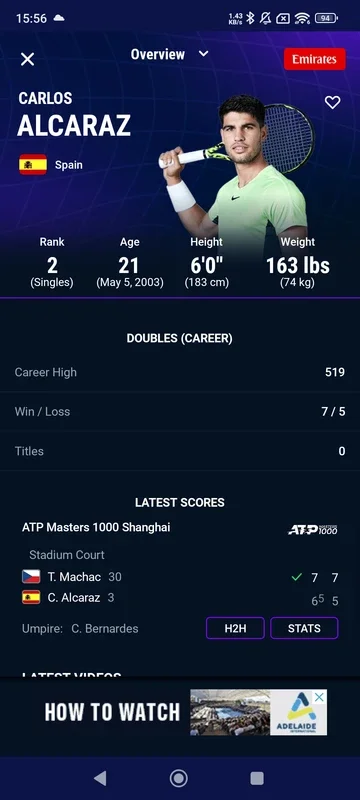 ATP Tour for Android - All - in - One Tennis Information