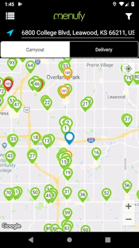 Menufy Food Delivery & Carryou for Android: Convenient Eating