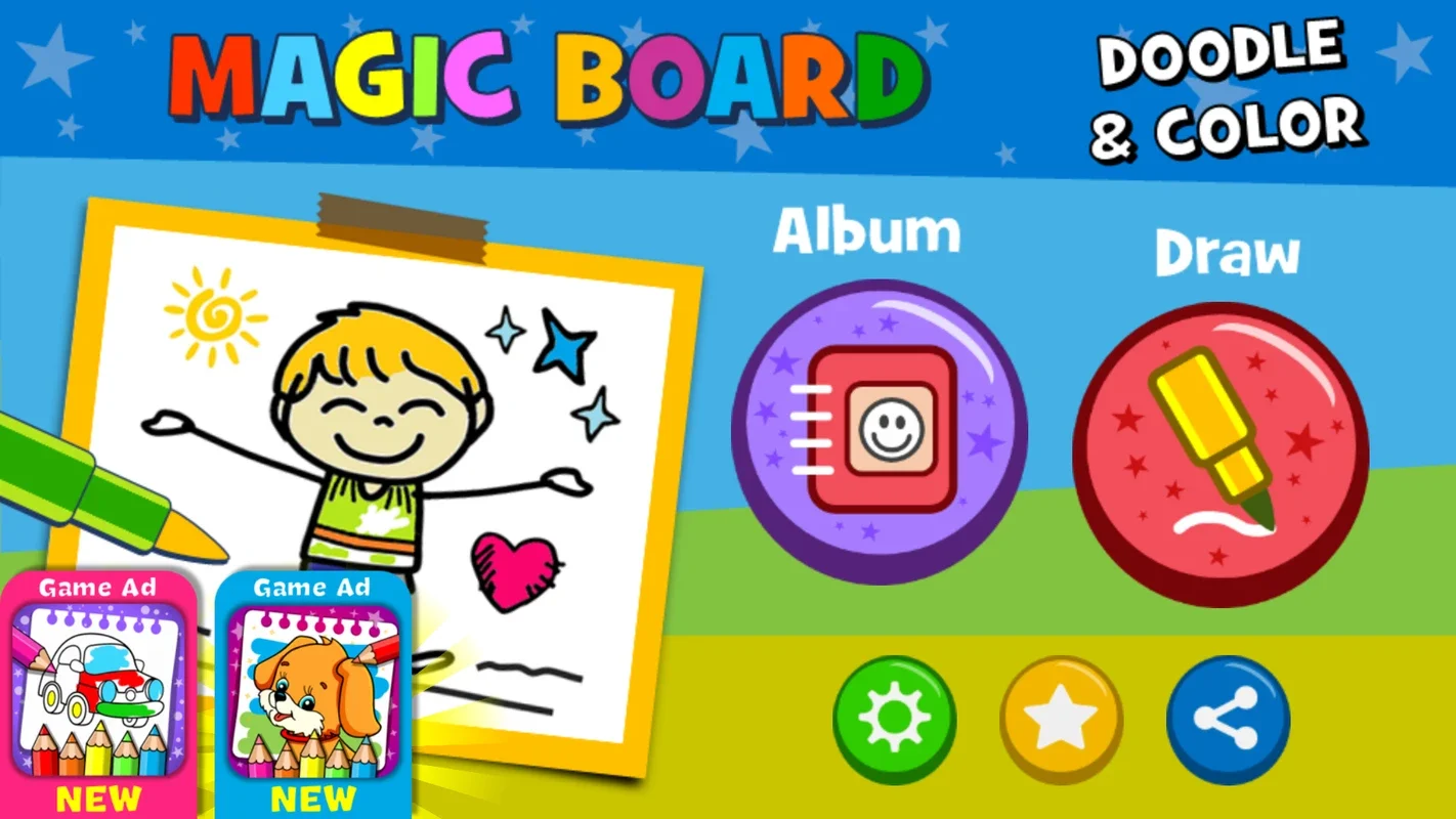 Magic Board - Doodle Color for Android: A Simple Drawing App for Kids