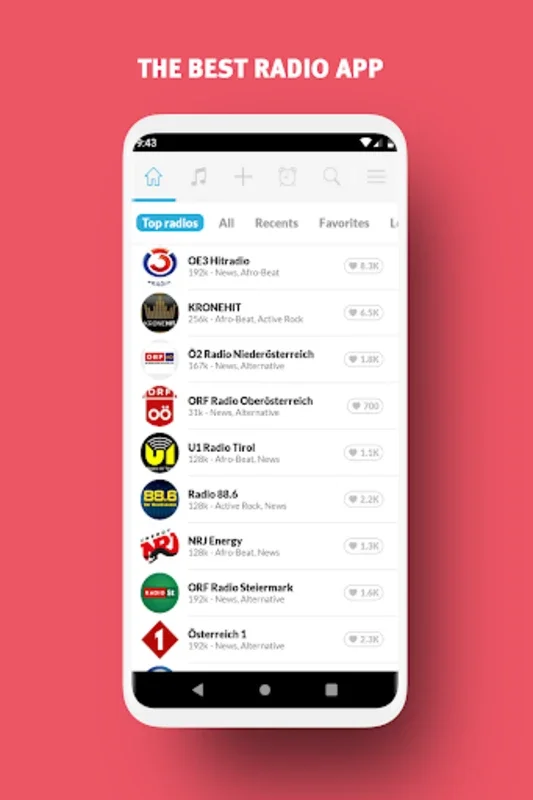 Radio Austria - FM Radio for Android: Diverse Audio Content