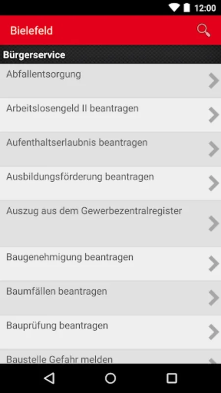 Bielefeld Bürgerservice for Android: Streamlining City Services