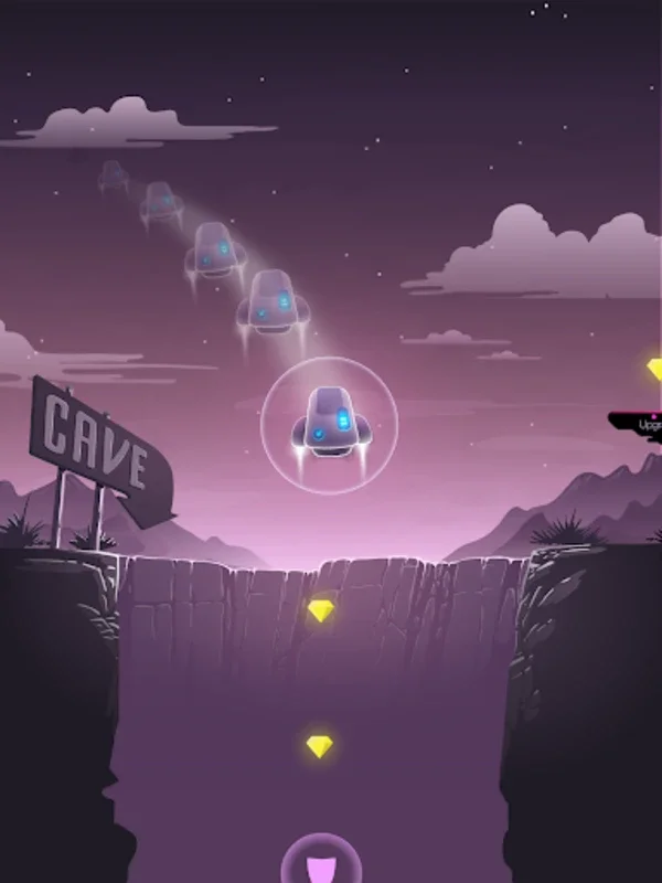 Cave FRVR - Android's Exciting Spaceship Landing & Galaxy Exploration