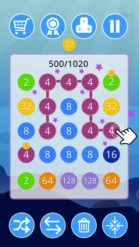 2-4-8 Link Identical Numbers for Android: Connect and Blast