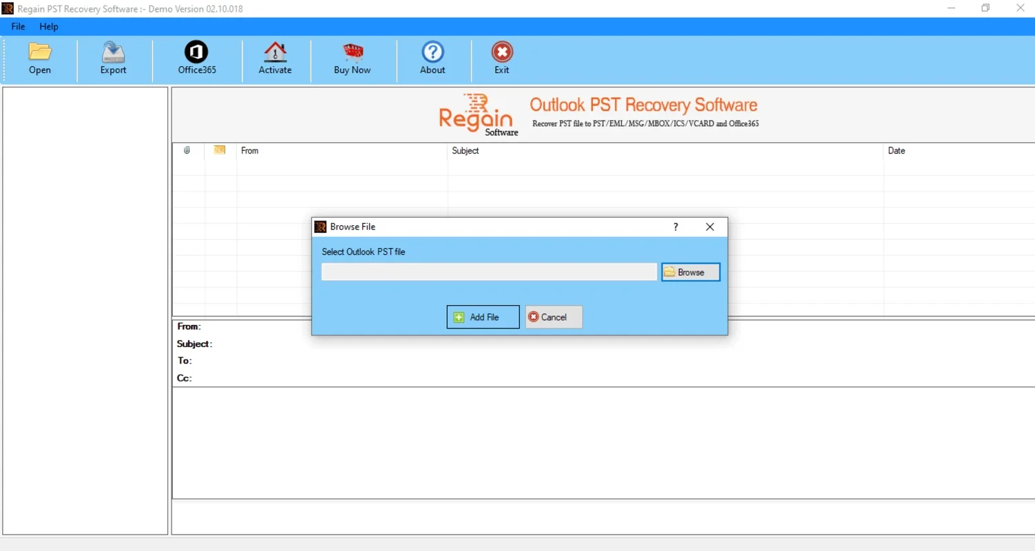 Regain Outlook PST Recovery for Windows: Recover & Repair PST Files