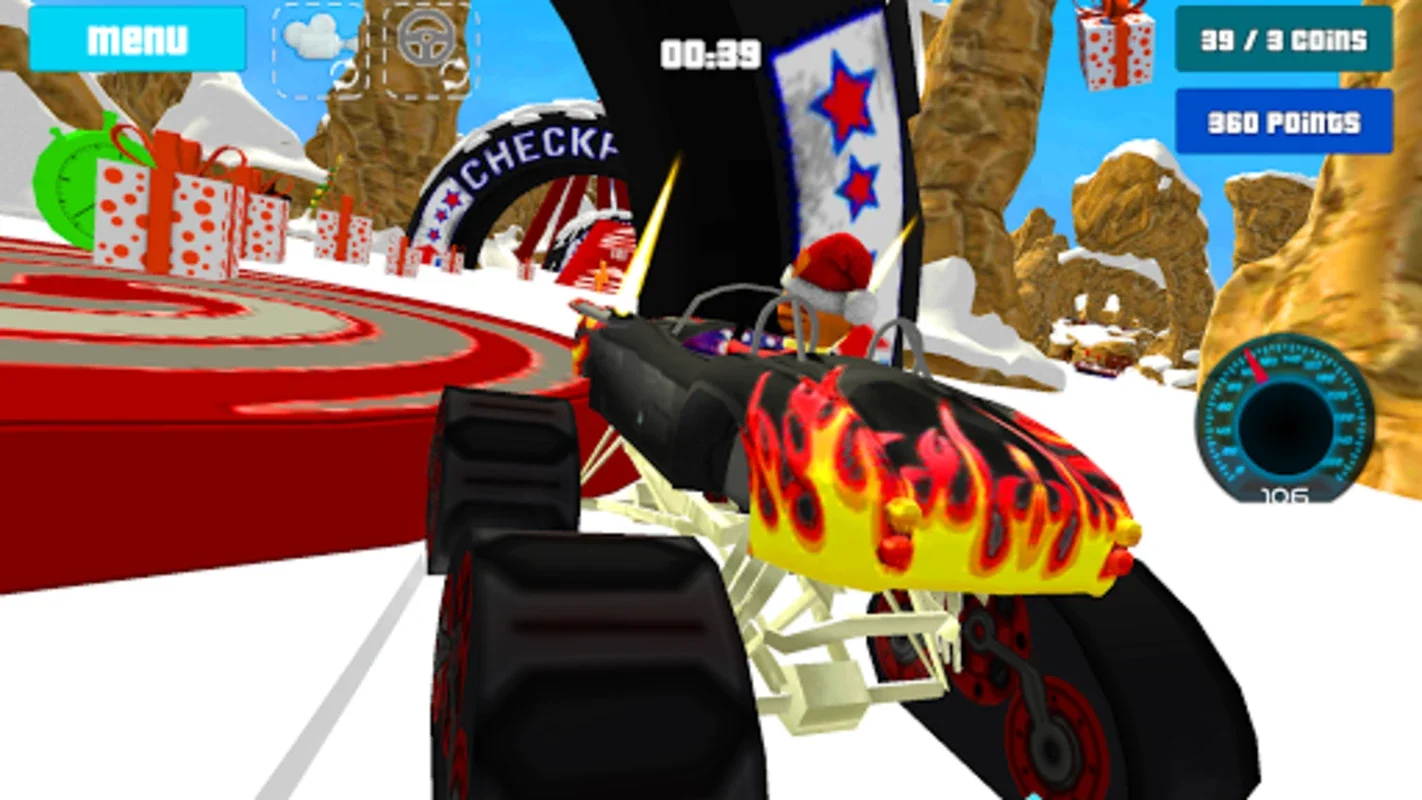 Cat Race Car Snow Drift Stunts for Android - No Downloading Needed