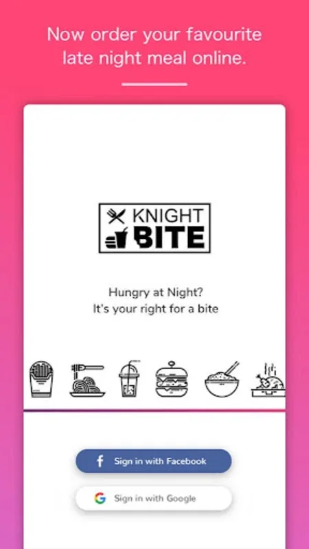 Knight Bite for Android - Convenient Late-Night Food Delivery