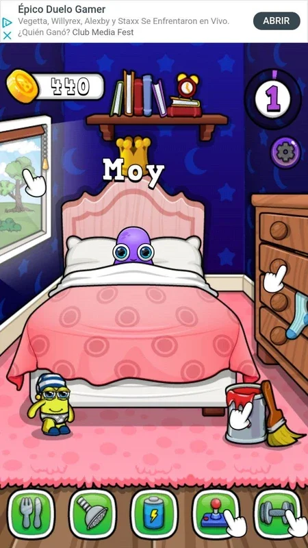 Moy 7 for Android - Play Fun Minigames with Your Pet