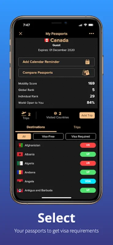 Passport Index for Android - Simplify International Travel