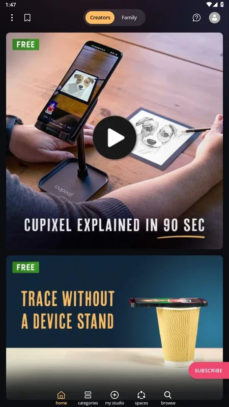 Cupixel: AR Trace & Classes for Android - Unlock Your Artistic Potential