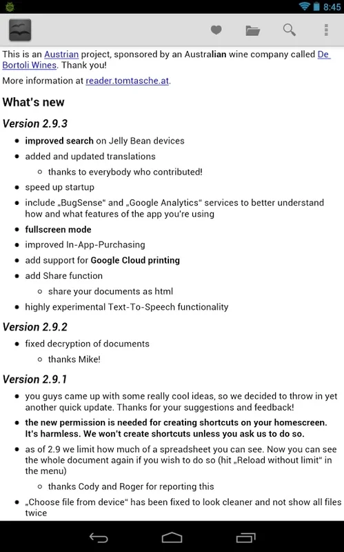 OpenDocument Reader for Android: View and Edit OpenOffice Files