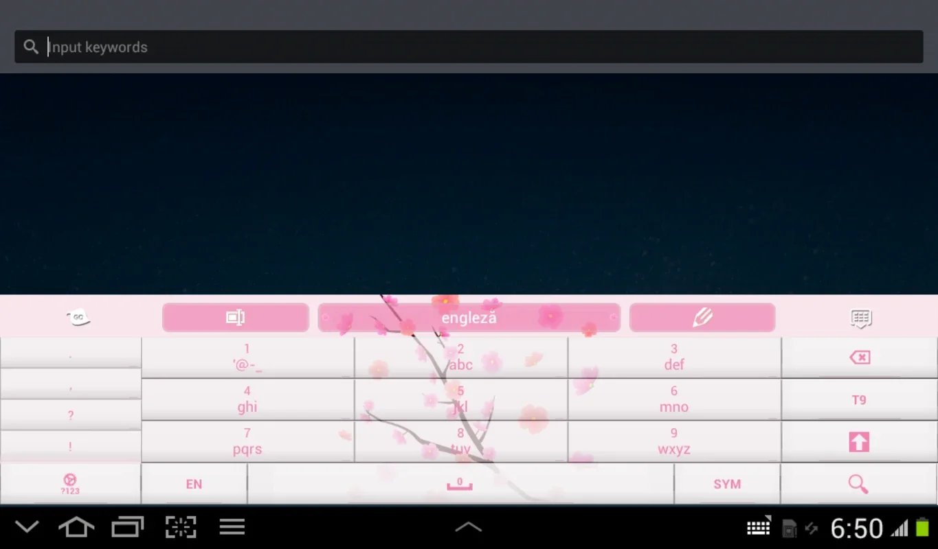 Pink Flowers GO Keyboard for Android - Enhance Your Typing