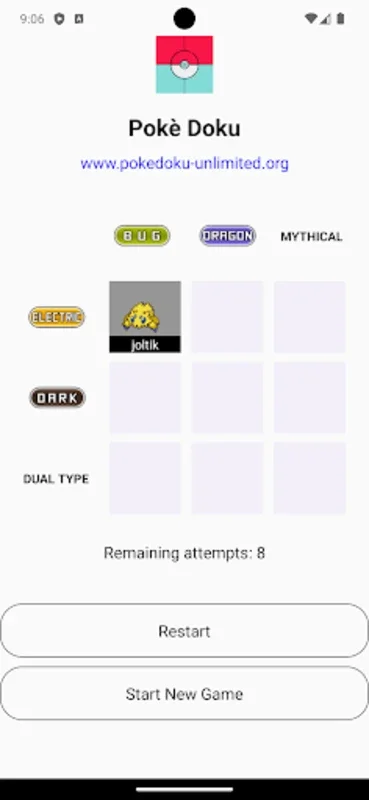 Pokedoku Unlimited for Android - Engaging Pokémon Sudoku