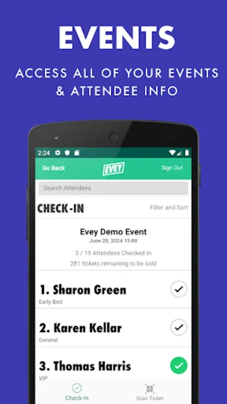 Evey Events - Check-In Manager for Android - Manage Event Check-ins Easily