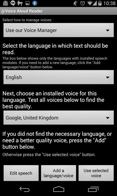 Voice Aloud Reader for Android - Transform Text to Speech