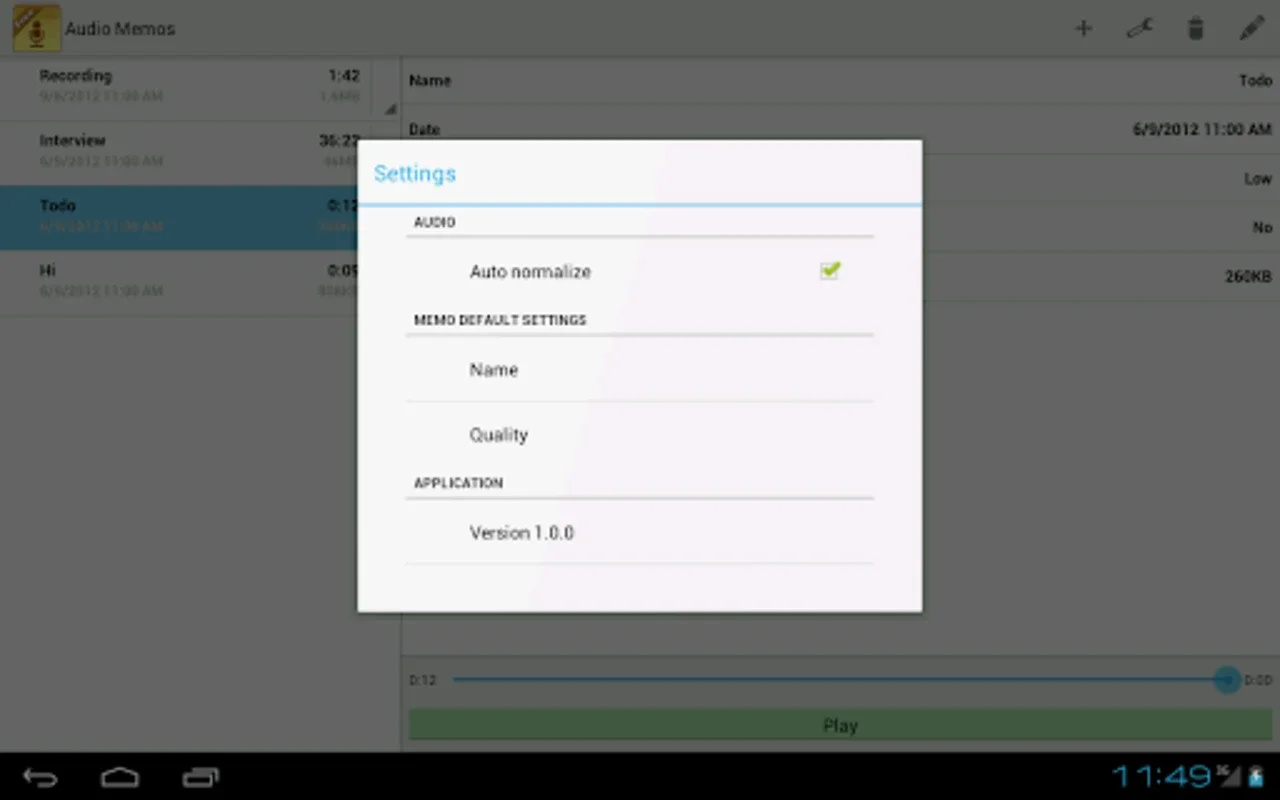 Audio Memos for Android: Professional Voice Recorder