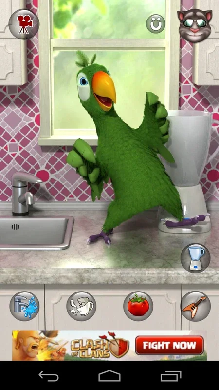 Talking Pierre on Android: An Entertaining Virtual Pet