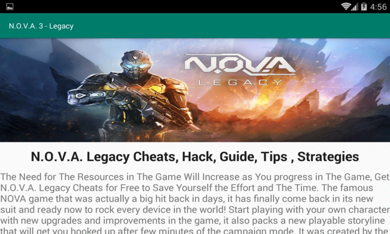 N.O.V.A. 3 - Legacy Tips for Android: Enhance Your Gameplay