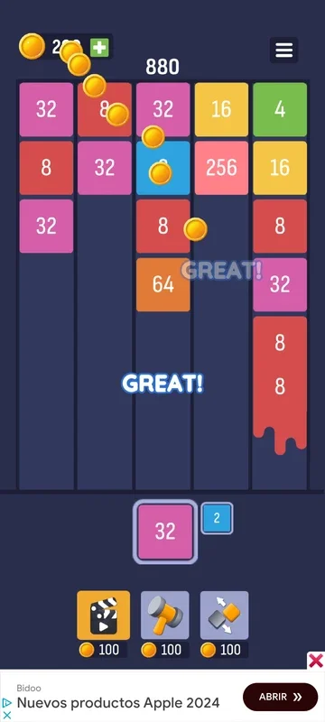 X2 Puzzle for Android - Play and Merge Numbers