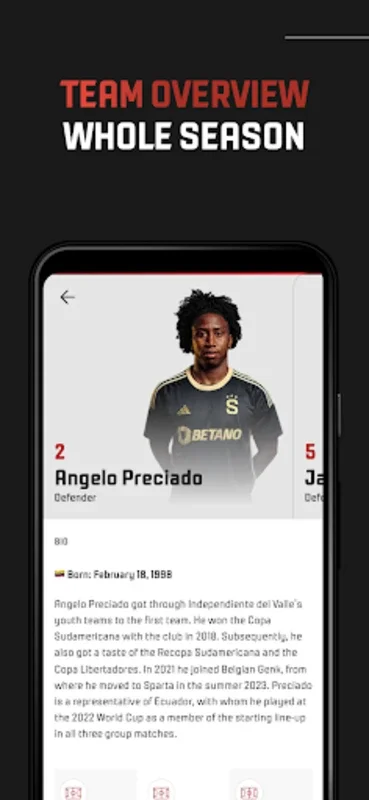 Sparta. for Android - Comprehensive Football Fan App