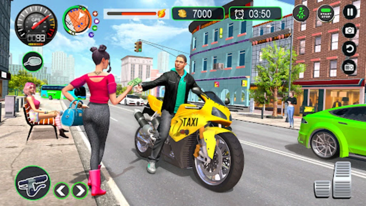 Flying Bike Taxi Rider for Android - Thrilling Taxi Flight