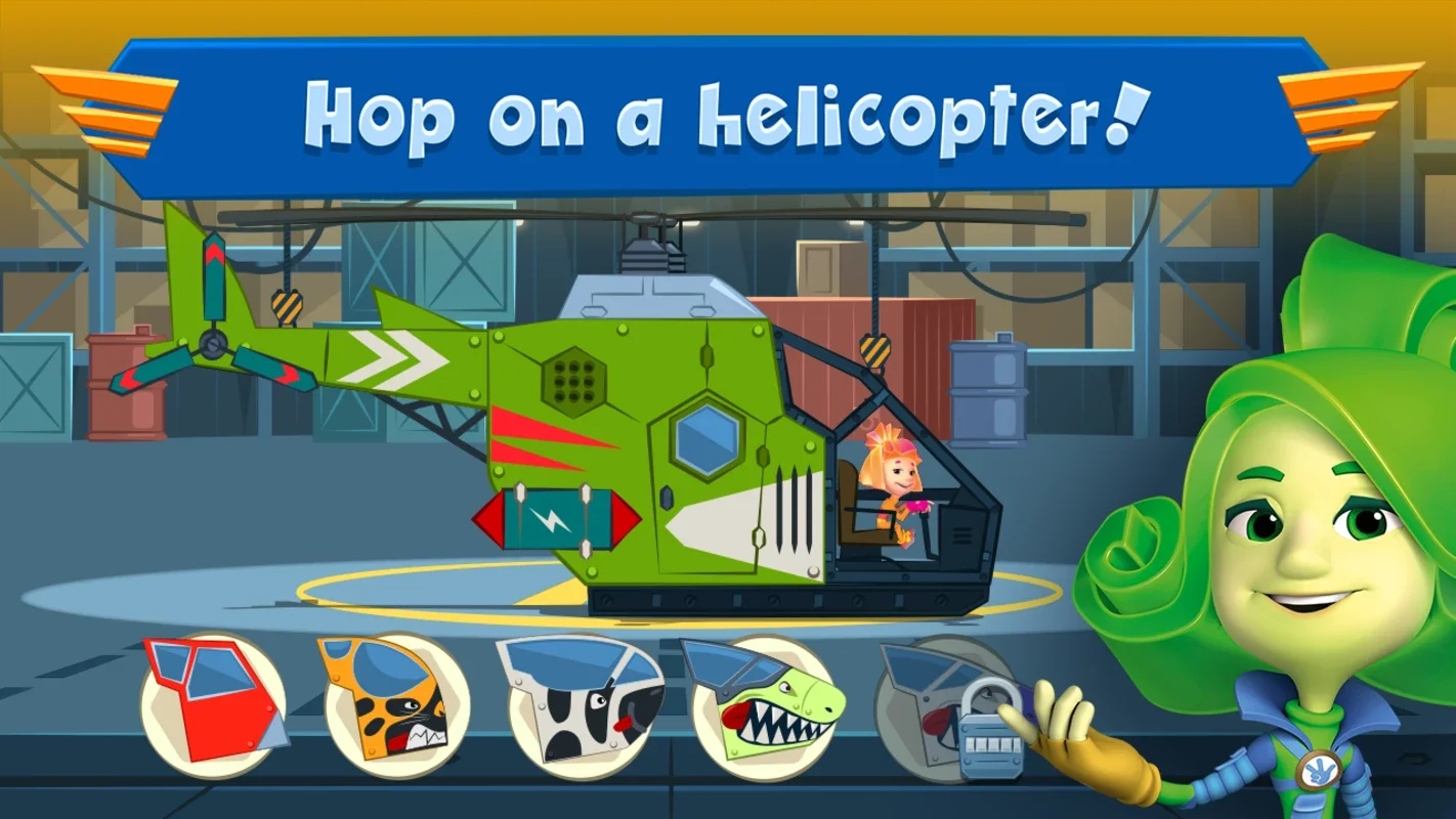 The Fixies Helicopter Masters for Android - Fun Building & Flying