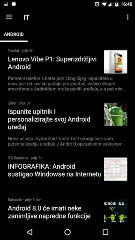 Novine Hrvatska for Android: Diverse News at Your Fingertips