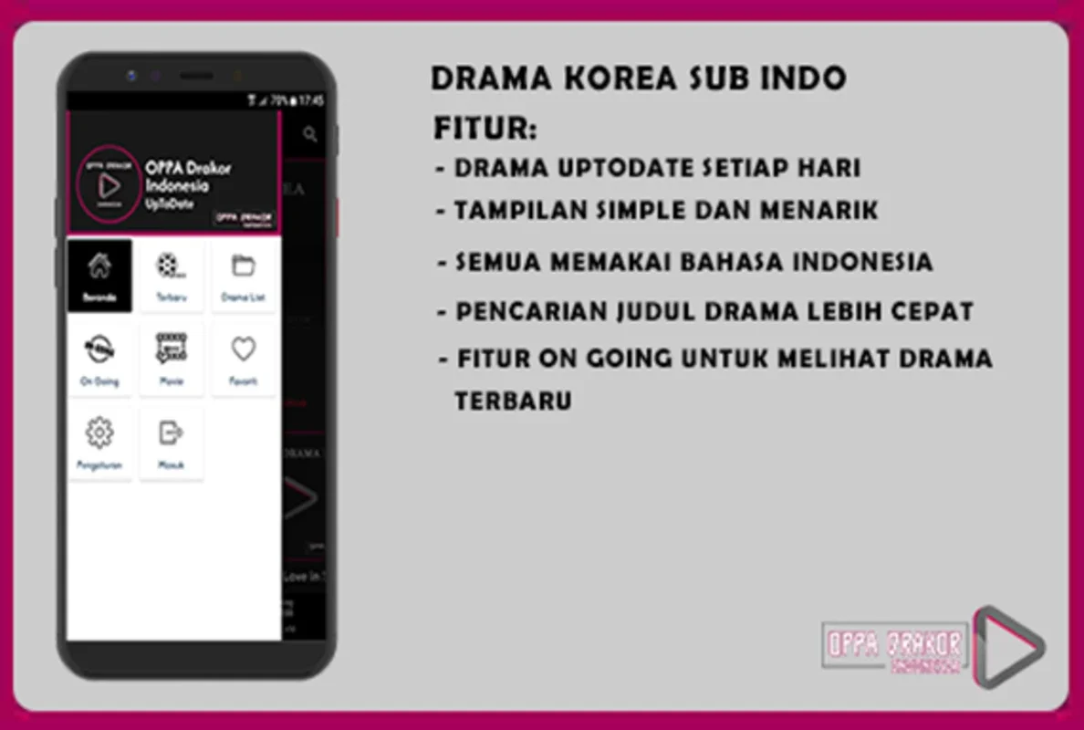 Drakor Indonesia for Android - Enjoy Korean Dramas