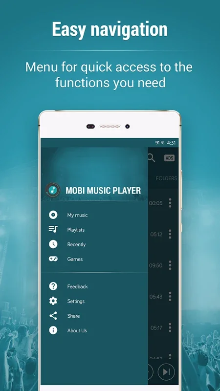 Mobi Music Player for Android - Enjoy Your Music