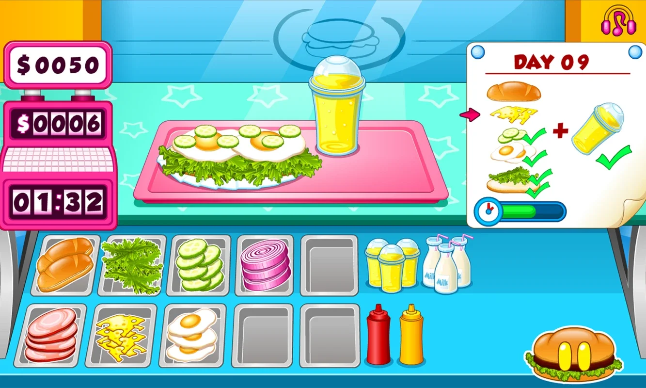 Go Fast Cooking Sandwiches for Android: Efficient Burger Shop Management