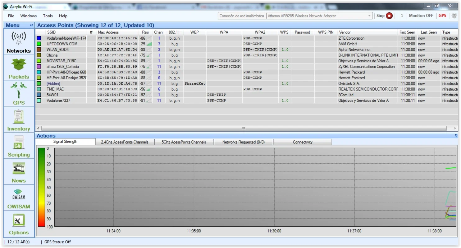 Acrylic WiFi Free for Windows - Network Analysis Made Easy