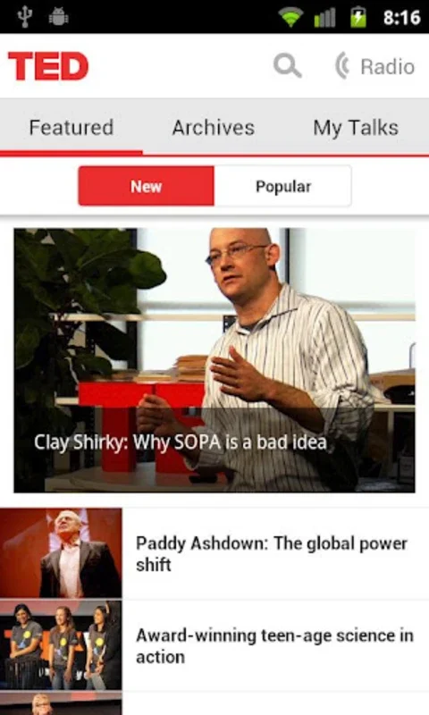 TED for Android - Gain Insights from Great Minds