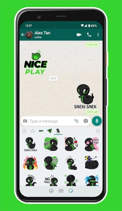 Razer Stickers for Android - No Downloading Needed, Just Enjoy