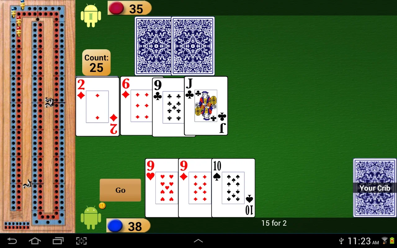 Cribbage Pro for Android: Reach 121 Points