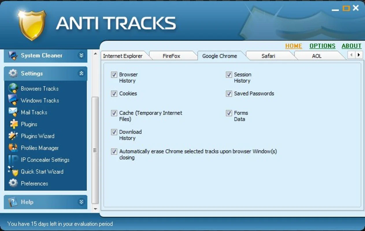 Giant Matrix Anti Tracks for Windows - Protect Your Data