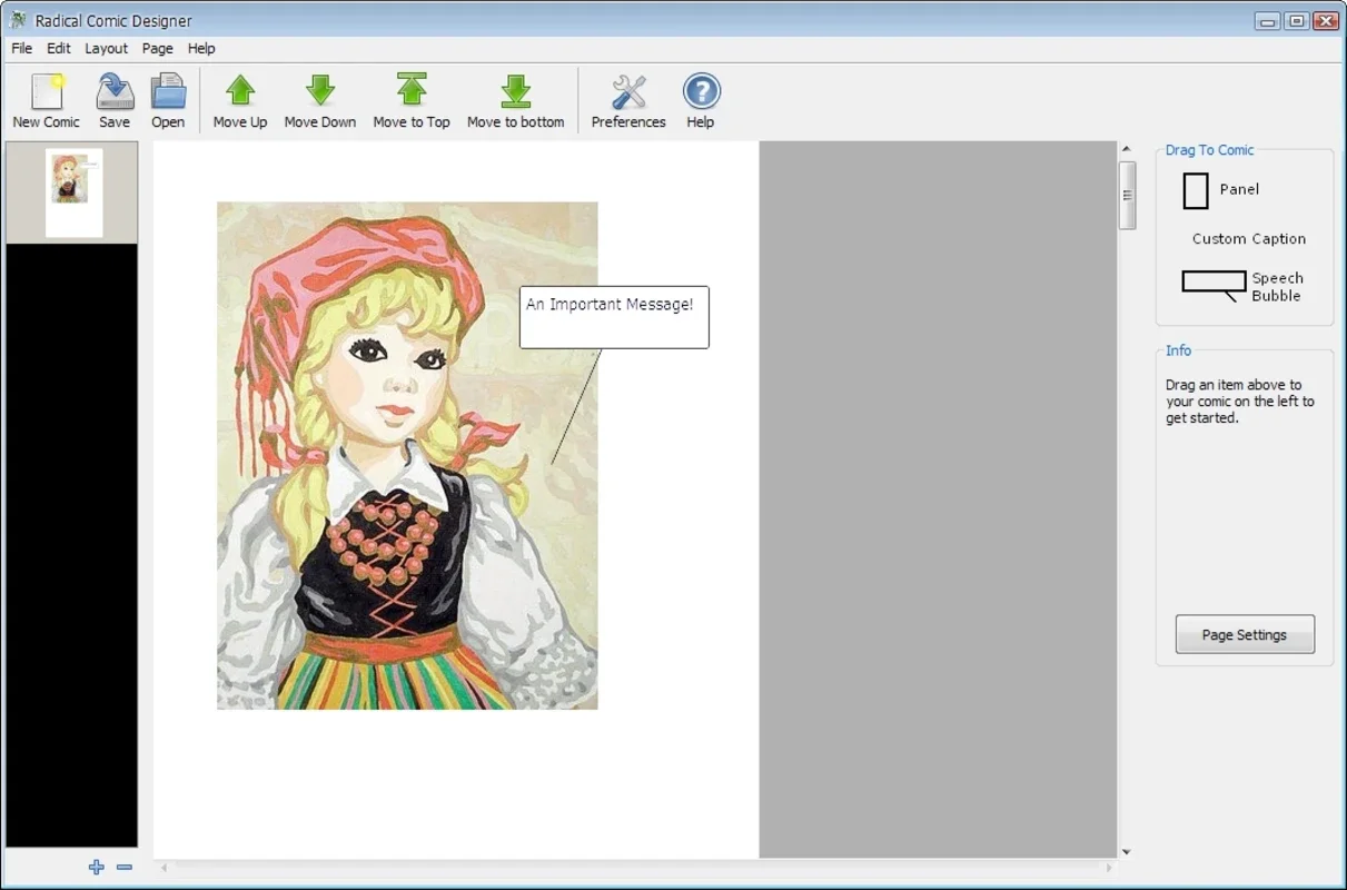 Radical Comic Designer for Windows - Create Comics Freely
