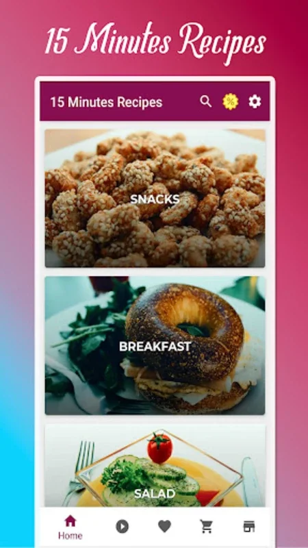 15 Minutes Recipes for Android: Quick Healthy Meals