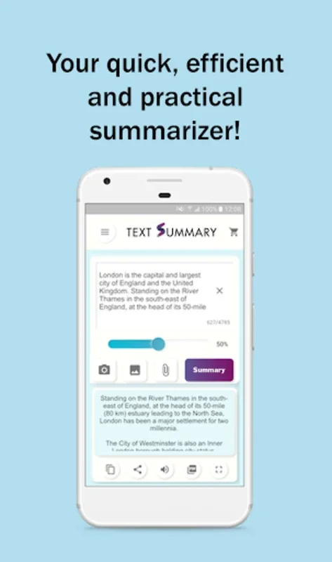 Text Summary - Short Summarize for Android - No Downloading Involved