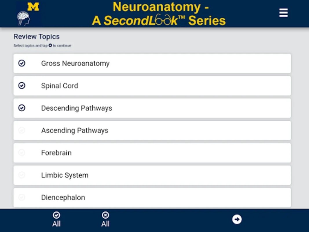 Neuroanatomy - SecondLook for Android: Master Neuroanatomy