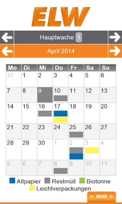 ELW-Abfallkalender for Android - Manage Wiesbaden Waste Schedules