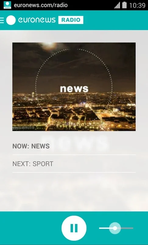 euronews RADIO for Android - Seamless News & Music