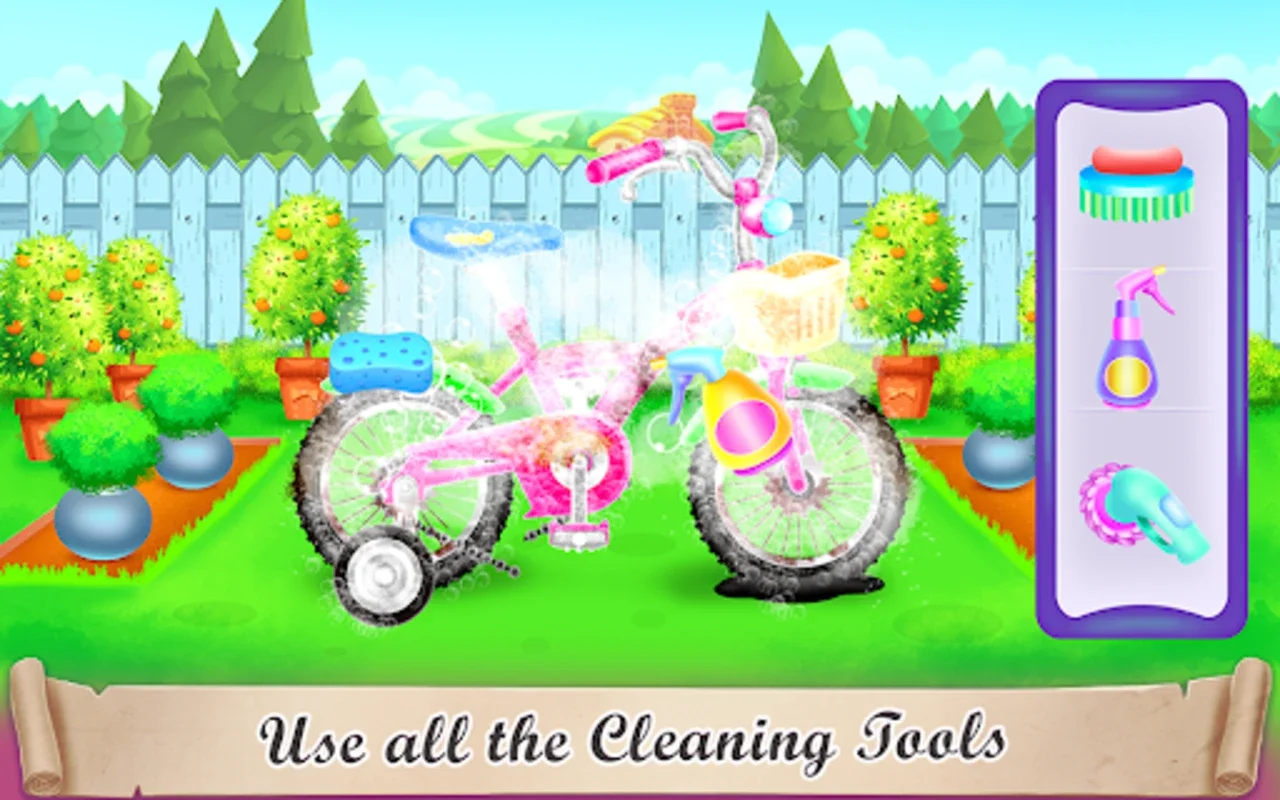 Girl Bike Fix & Washing Salon for Android - No Downloading Needed