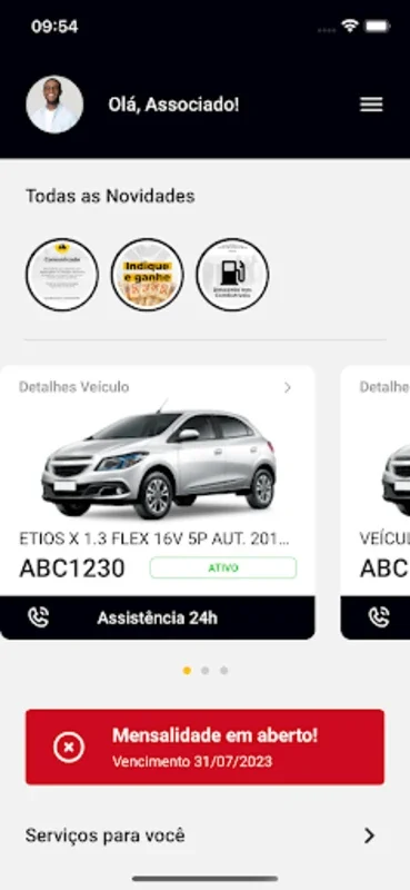 Associação Múltipla Proteção for Android: Custom Vehicle Protection