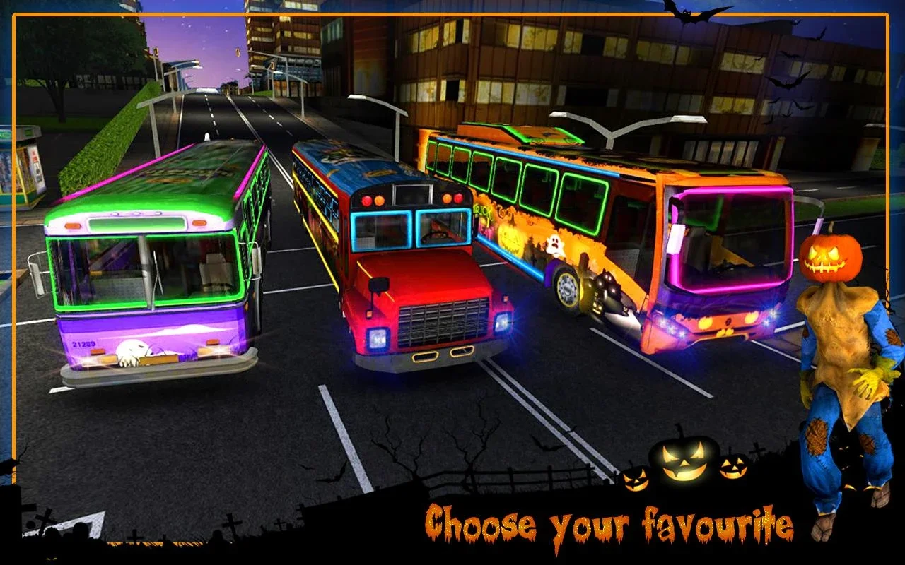 Halloween Party Bus Driver 3D for Android - Spooky Driving Fun