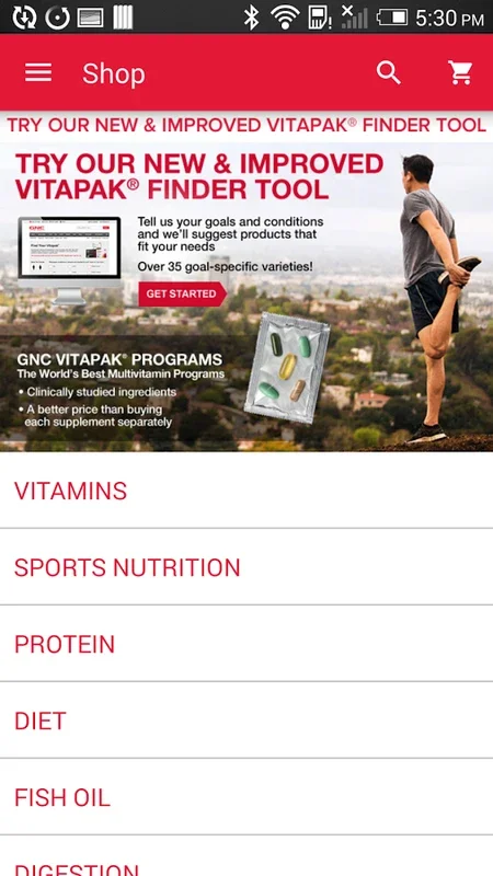 GNC for Android: Comprehensive Wellness App